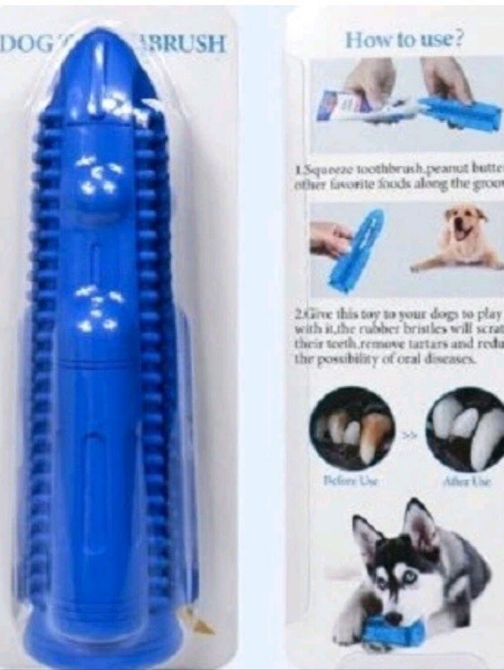 DOG TOOTHBRUSH. NWT